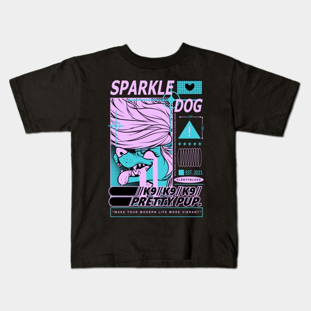 SPARKLEDOG EYESTRAIN - ALT Kids T-Shirt by Plentyblush